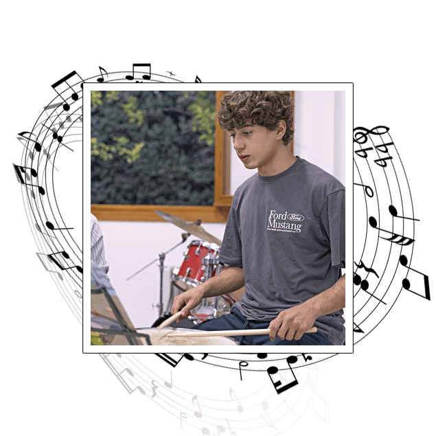 Alumno de percusión de Enseñanzas Profesionales